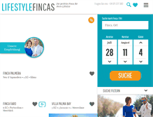 Tablet Screenshot of lifestylefincas.com